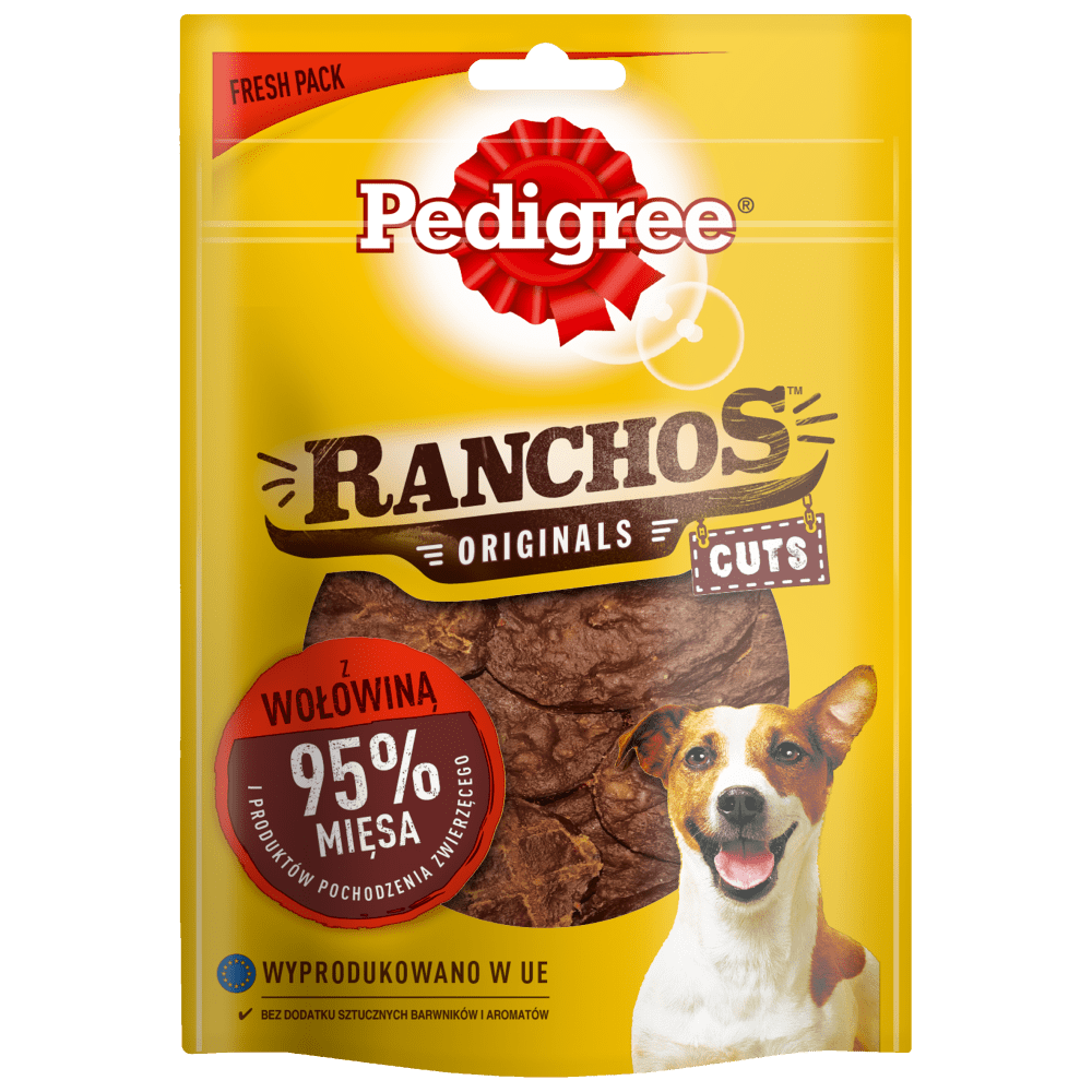 PEDIGREE® Ranchos™ Originals Cuts z wołowiną, 60g